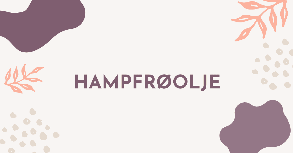 Hampfrøolje