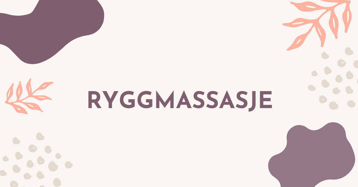 Ryggmassasje