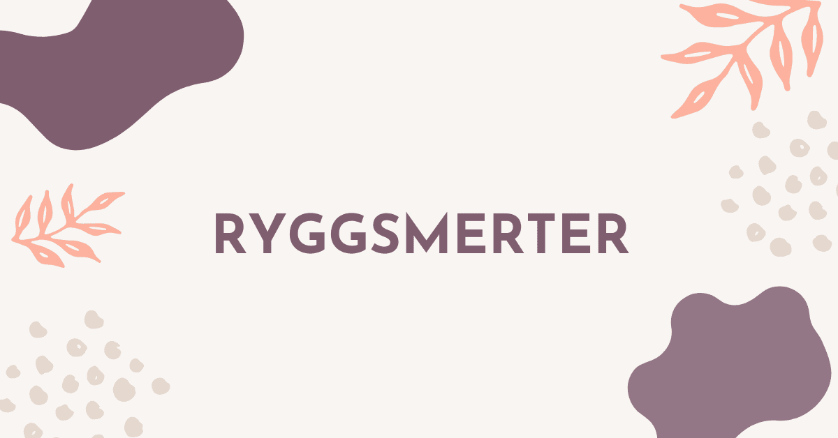 Kan massasje hjelpe mot Ryggsmerter?