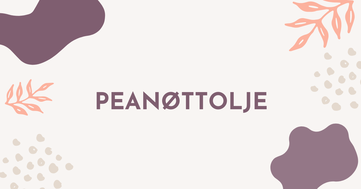 Peanøttolje